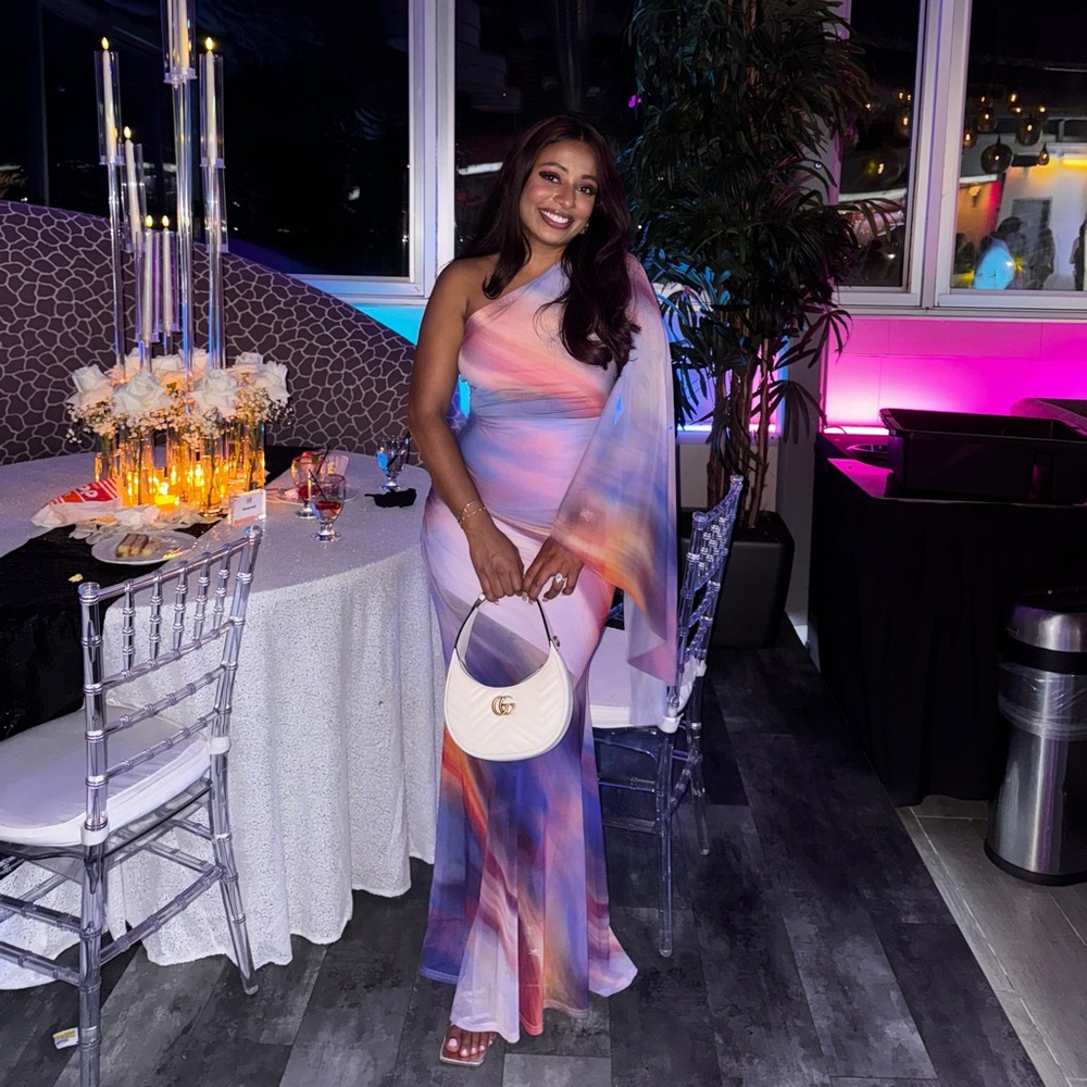 Ombre Asymmetric Dress